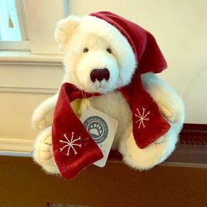 Adorable stuffed polar bear